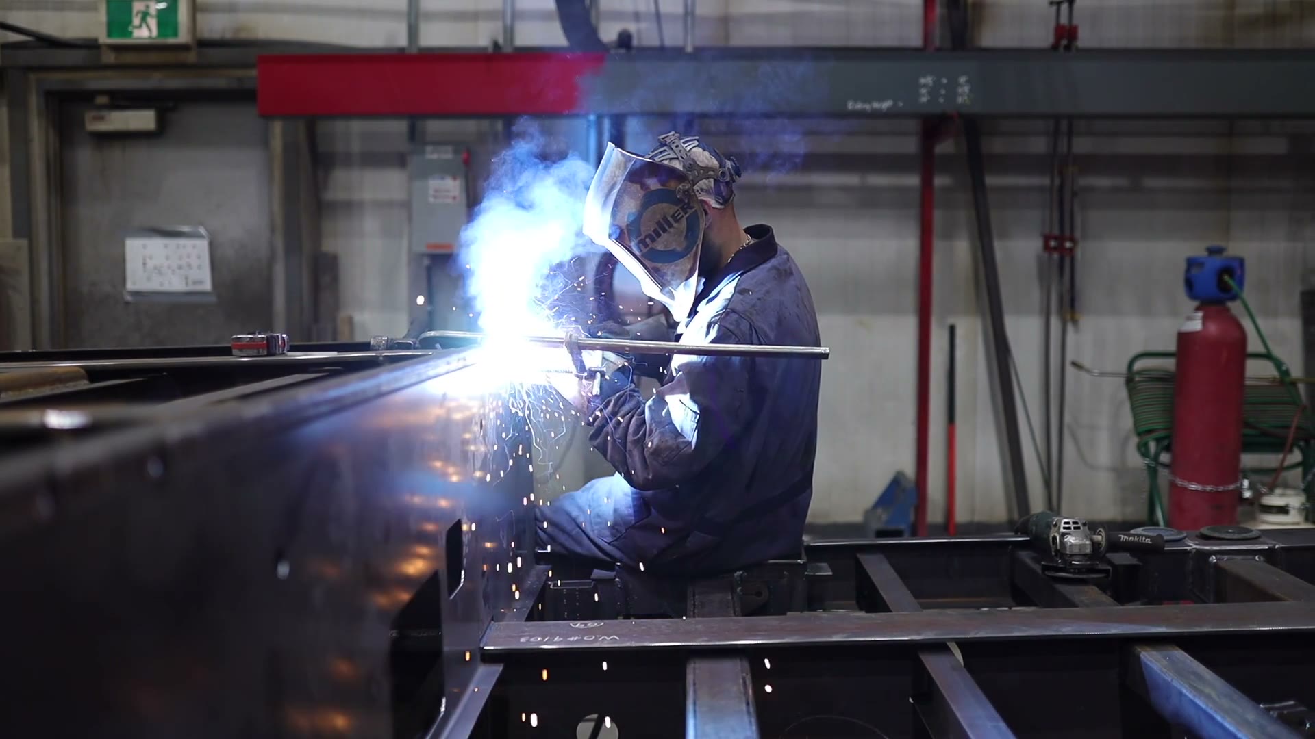 Inside the B & G Industrial fabrication shop in Thornloe, Ontario