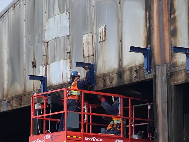 On-site structural work